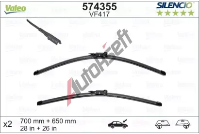 VALEO Sada stra SILENCIO X-TRM - 700 + 650 mm VA 574355, 574355