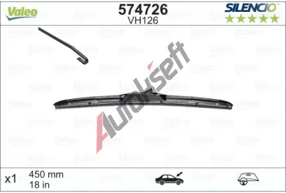 VALEO Stra SILENCIO HBLADE 450 mm VA 574726, 574726