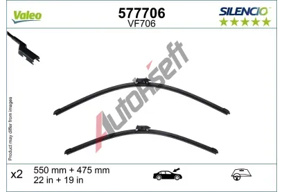 VALEO St�ra� SILENCIO FLAT BLADE SET VA 577706, 577706