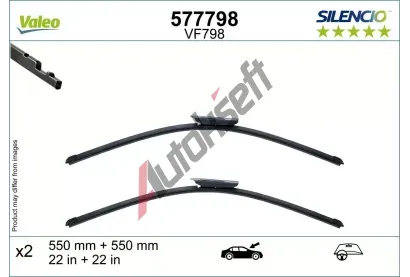 VALEO St�ra� SILENCIO FLAT BLADE SET VA 577798, 577798