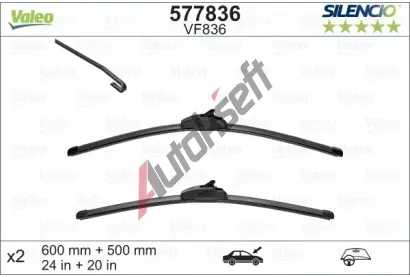VALEO Sada stra SILENCIO X-TRM - 650 + 500 mm VA 577836, 577836