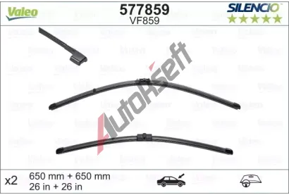 VALEO Stra SILENCIO FLAT BLADE SET VA 577859, 577859