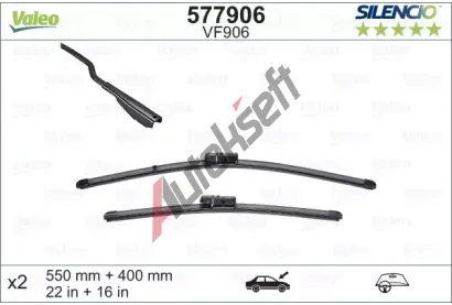 VALEO Stra SILENCIO FLAT BLADE SET VA 577906, 577906
