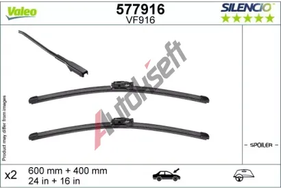 VALEO Stra SILENCIO FLAT BLADE SET VA 577916, 577916