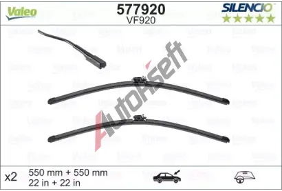 VALEO Stra SILENCIO FLAT BLADE SET VA 577920, 577920