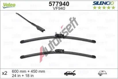 VALEO Sada stra SILENCIO FLAT BLADE SET - 600 + 450 mm VA 577940, 577940