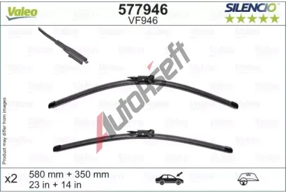VALEO Stra SILENCIO FLAT BLADE SET VA 577946, 577946
