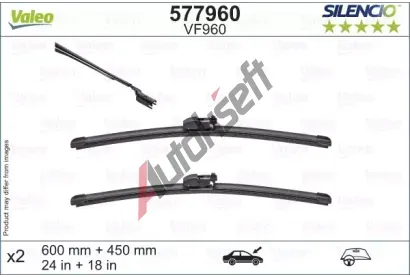 VALEO Sada stra SILENCIO FLAT BLADE SET - 600 + 450 mm VA 577960, 577960