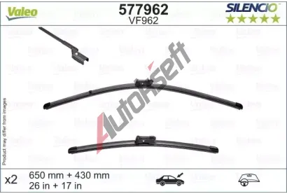 VALEO Stra SILENCIO FLAT BLADE SET VA 577962, 577962