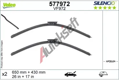 VALEO Stra SILENCIO FLAT BLADE SET VA 577972, 577972