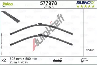 VALEO Stra SILENCIO FLAT BLADE SET VA 577978, 577978