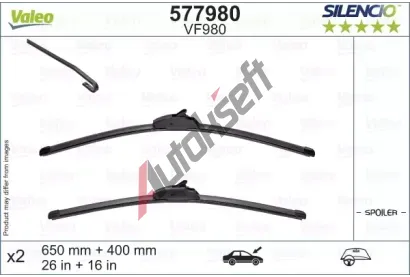 VALEO Stra SILENCIO FLAT BLADE SET VA 577980, 577980