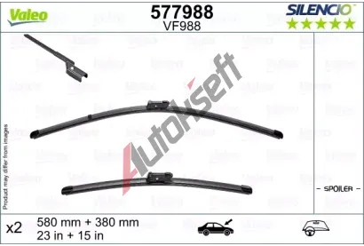 VALEO Stra SILENCIO FLAT BLADE SET VA 577988, 577988