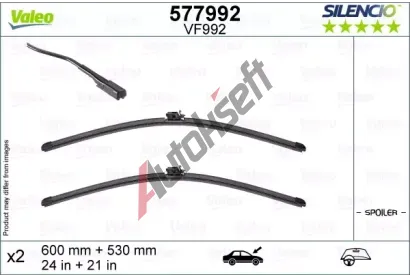 VALEO Stra SILENCIO FLAT BLADE SET VA 577992, 577992