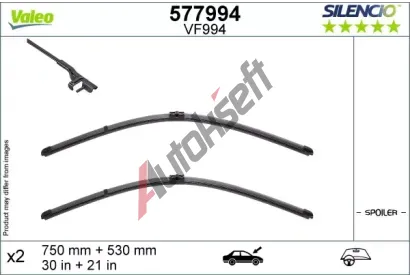 VALEO Stra SILENCIO FLAT BLADE SET VA 577994, 577994