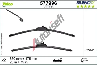 VALEO Stra SILENCIO FLAT BLADE SET VA 577996, 577996