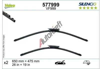 VALEO St�ra� SILENCIO FLAT BLADE SET VA 577999, 577999