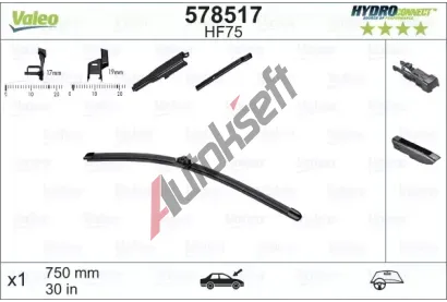 VALEO Stra HYDROCONNECT 750 mm VA 578517, 578517