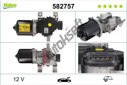 VALEO Motor stěračů VA 582757, 582757 VALEO Motor stěračů VA 582757, 582757