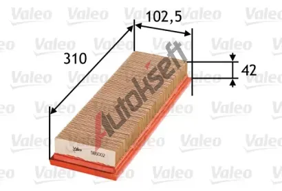 VALEO Vzduchov filtr VA 585002, 585002