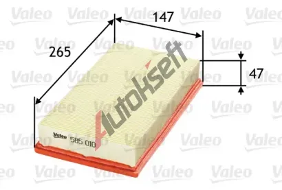 VALEO Vzduchov filtr VA 585010, 585010