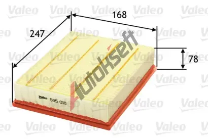 VALEO Vzduchov filtr VA 585018, 585018
