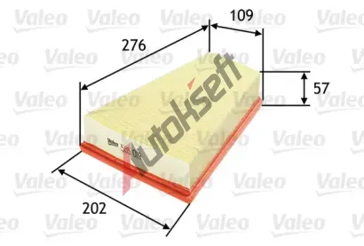 VALEO Vzduchový filtr VA 585019, 585019 VALEO Vzduchový filtr VA 585019, 585019