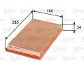VALEO Vzduchov filtr ‐ VA 585020