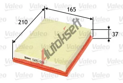 VALEO Vzduchov filtr VA 585021, 585021