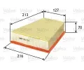 Vzduchov filtr VALEO ‐ VA 585024
