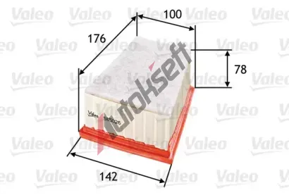 VALEO Vzduchov filtr VA 585026, 585026