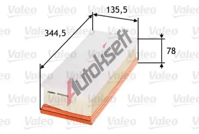 VALEO Vzduchov filtr VA 585028, 585028