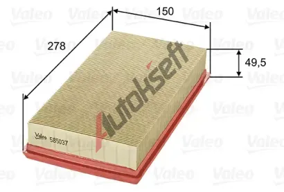 VALEO Vzduchov filtr VA 585037, 585037