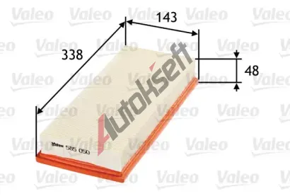 VALEO Vzduchový filtr VA 585050, 585050  VALEO Vzduchový filtr VA 585050, 585050