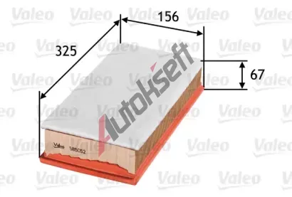 VALEO Vzduchov filtr VA 585052, 585052