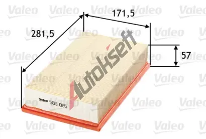 VALEO Vzduchov filtr VA 585065, 585065