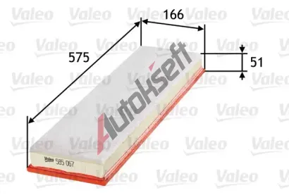 VALEO Vzduchov filtr VA 585067, 585067