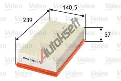 VALEO Vzduchov filtr VA 585071, 585071
