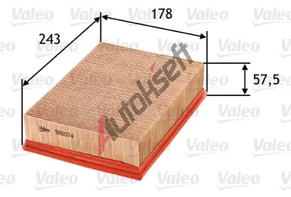 VALEO Vzduchov filtr VA 585074, 585074