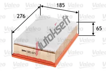 VALEO Vzduchov filtr VA 585077, 585077