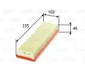 VALEO Vzduchov filtr ‐ VA 585078