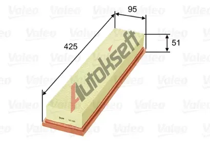 VALEO Vzduchov filtr VA 585080, 585080