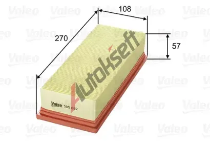 VALEO Vzduchov filtr VA 585082, 585082
