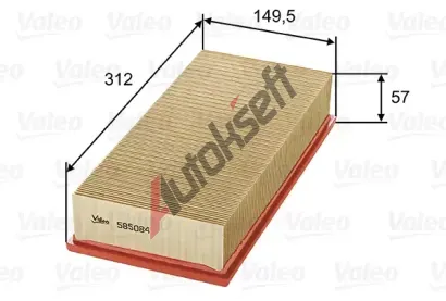 VALEO Vzduchov filtr VA 585084, 585084