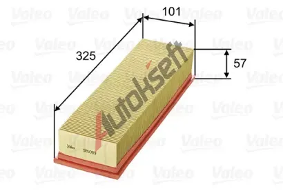 VALEO Vzduchový filtr VA 585089, 585089 VALEO Vzduchový filtr VA 585089, 585089