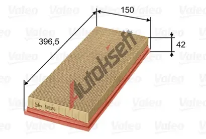VALEO Vzduchov filtr VA 585093, 585093