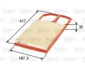 VALEO Vzduchov filtr ‐ VA 585095