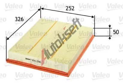 VALEO Vzduchov filtr VA 585096, 585096