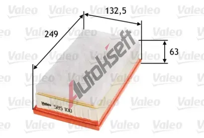 VALEO Vzduchov filtr VA 585100, 585100