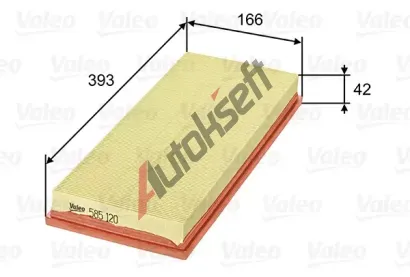VALEO Vzduchov filtr VA 585120, 585120
